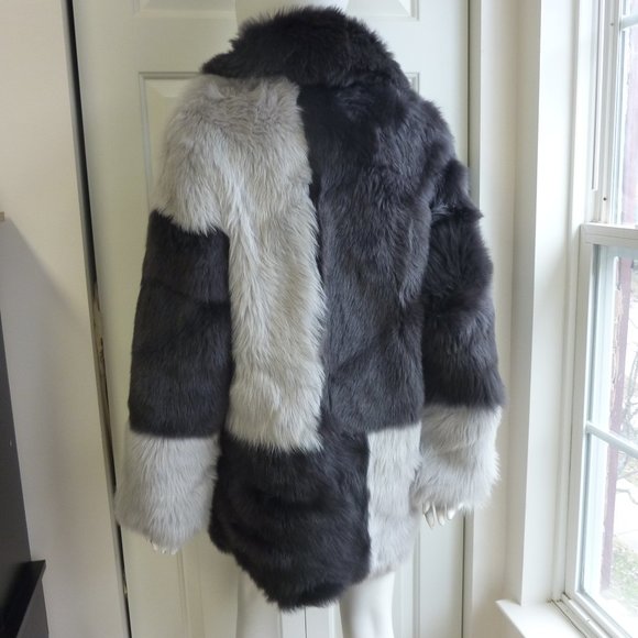 High Society HiSO BERNICE Reversible Genuine Shearling Coat - Picture 10 of 12